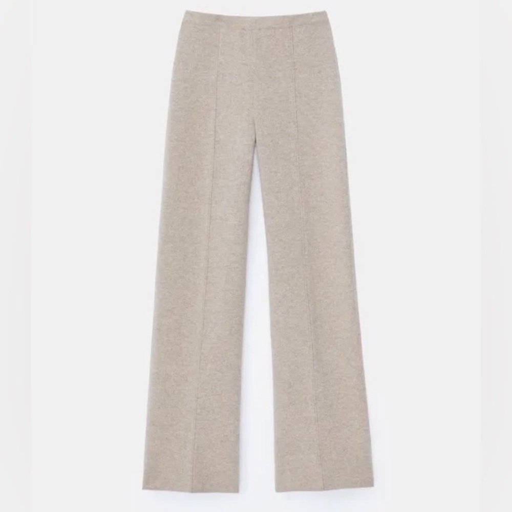 Lafayette New York CASHMERE DOUBLE-KNIT PULL-ON PANT
